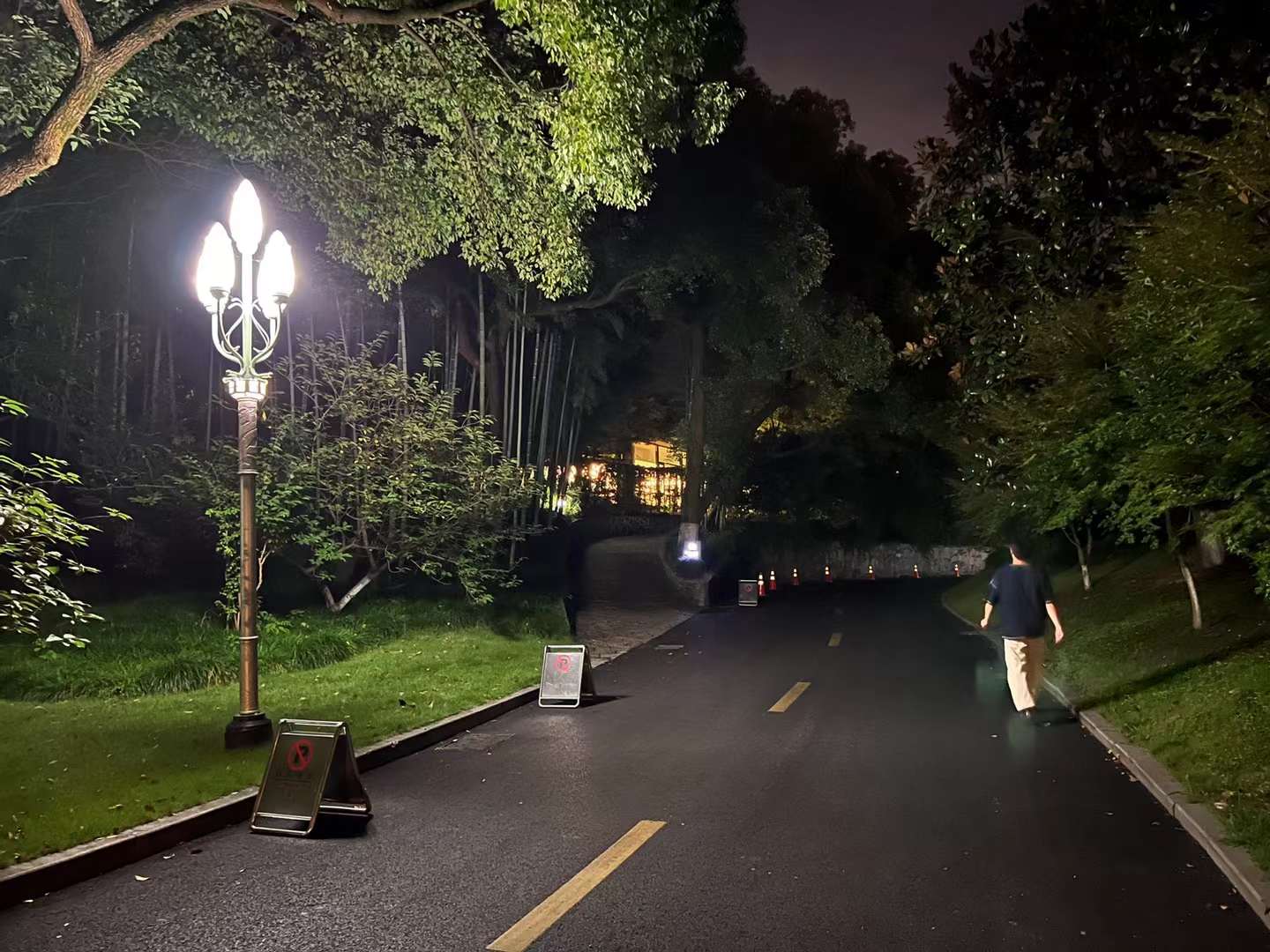 浙江西子賓館路燈夜景
