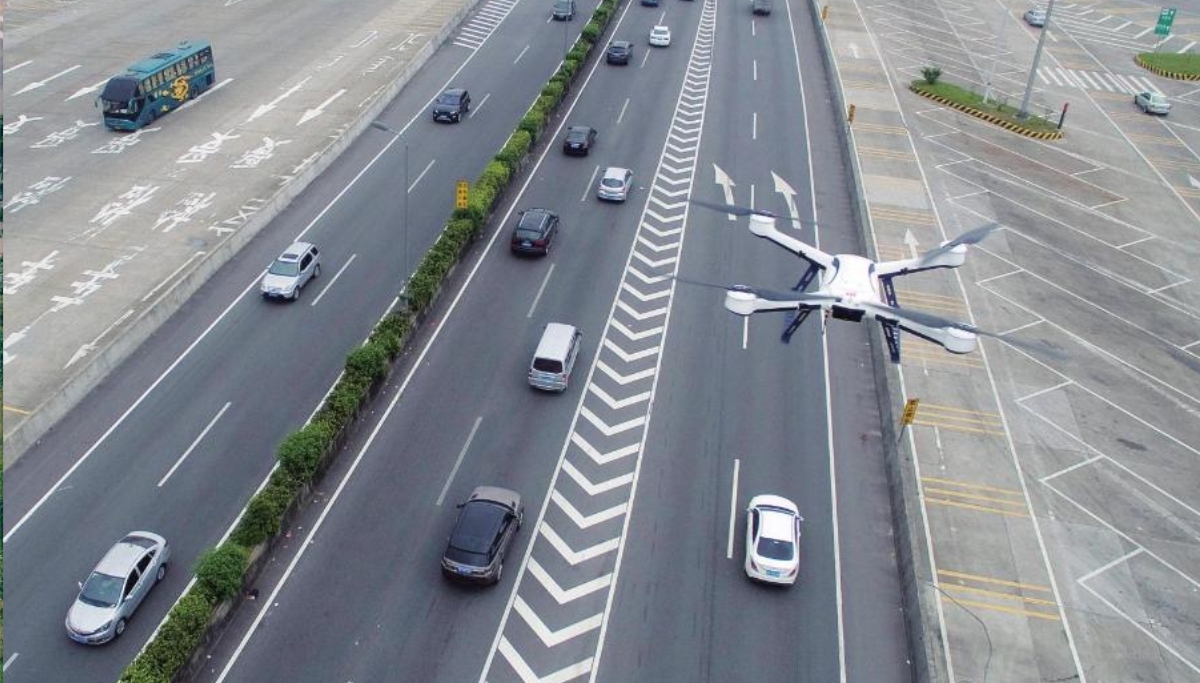 Smart light pole + drone application system
